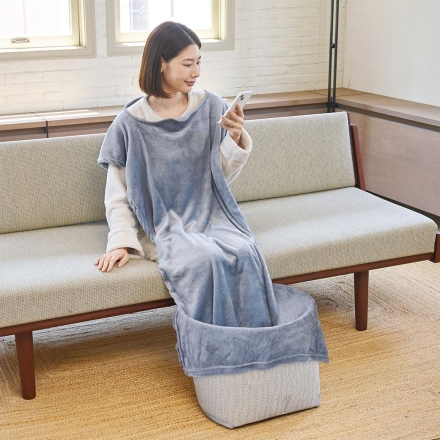 パネルヒーター 着る毛布付き フットウォーマー 巻くコタツくるみプラス KSHT-004A