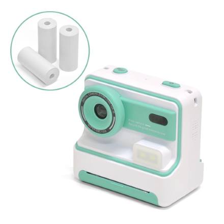 プリント機能付きキッズカメラ＆感熱紙3ロール AK-KD01P