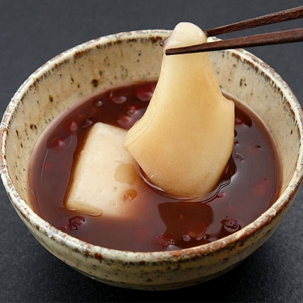 福ふく食堂の餅入り「おしるこ」