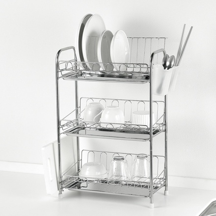 ステンレス製3段式水切りバスケット レギュラー HC-638