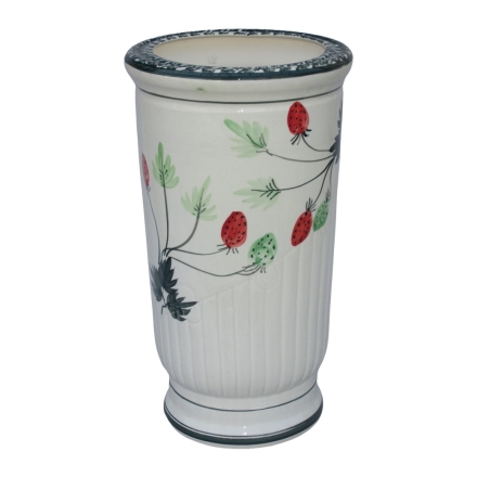 陶器傘立て イチゴ柄 陶器 おしゃれ 苺 かわいい アンブレラスタンド