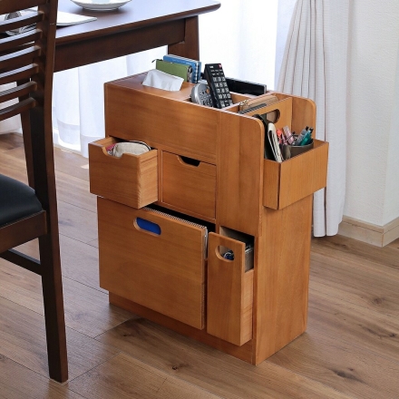 物の定位置が決まるワゴン キャスター付き 小物収納 収納ワゴン サイドワゴン リビング収納