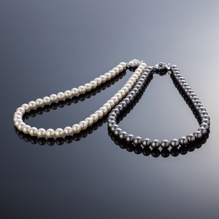 国産8mm貝パールネックレス 日本製 貝パール ネックレス フォーマル シェル真珠 貝真珠