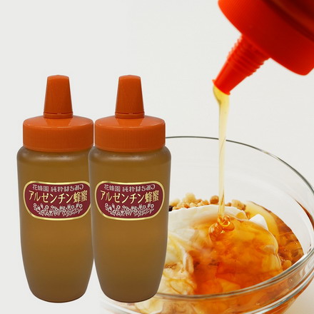 花蜂園 百花 はちみつ 蜂蜜 純粋 アルゼンチン産はちみつ 100% クセがなくまろやかな風味 使いやすいボトル