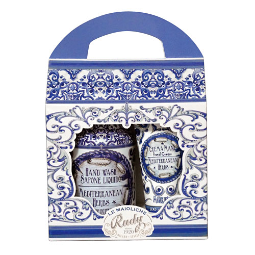 Rudy ルディ Le Maioliche ル・マヨルカ Hand Wash & Hand Cream Gift Set ハンドウォッシュ＆ハンドクリームギフトセット Mediterranean Herbs メディタラニアンハーブ