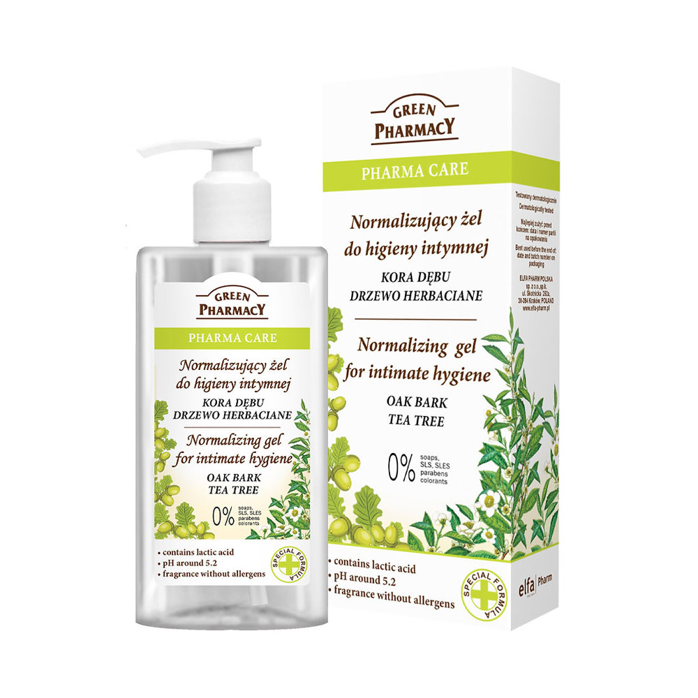 Elfa Pharm エルファファーム Green Pharmacy SOOTHING FEMININE WASH フェミニン ウォッシュ Oak Bark Tea Tree ティーツリー