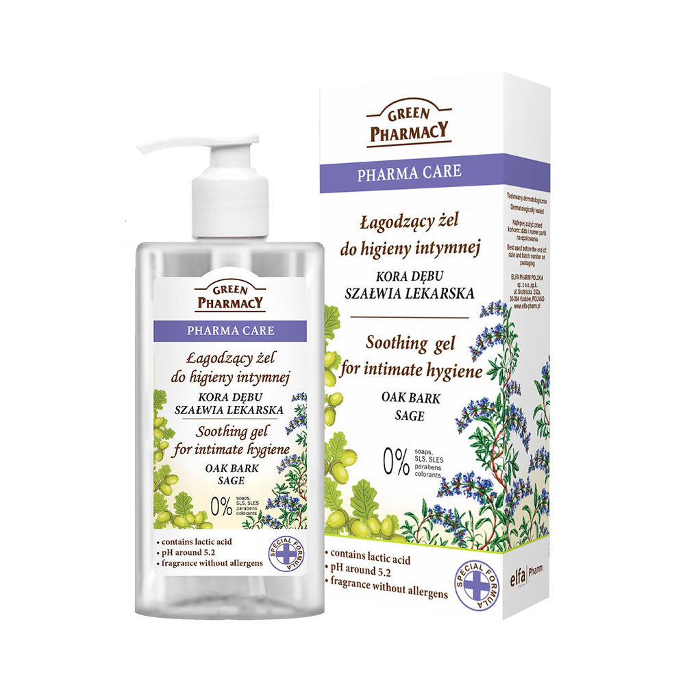 Elfa Pharm エルファファーム Green Pharmacy SOOTHING FEMININE WASH フェミニン ウォッシュ Oak Bark Sage セージ