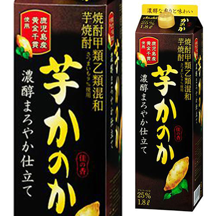 かのか芋 濃醇まろやか仕立て 25度 1.8L パック ×6本 芋焼酎 1800ml