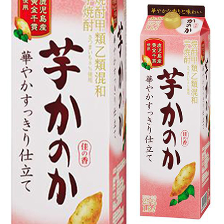 かのか芋 華やかすっきり仕立て 25度 1.8L パック ×6本 芋焼酎 1800ml