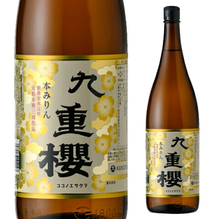 味淋 元祖 九重桜 1800ml 2本 みりん 本みりん 愛知県 九重味醂 一升瓶 無添加 14度 長S