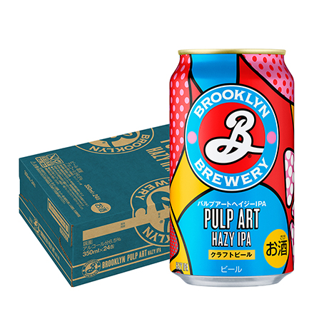 ブルックリンパルプアートヘイジーIPA 350ml 24本 1ケース 長S