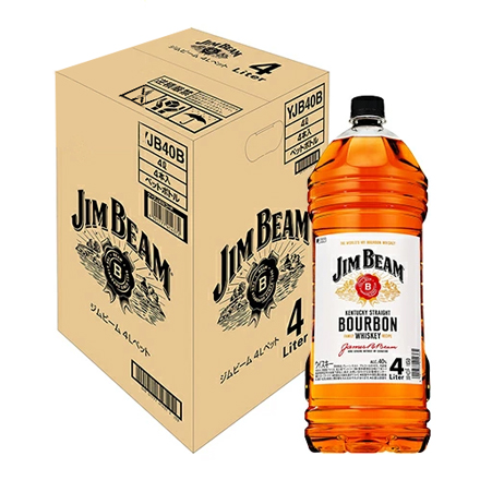 ジムビーム ホワイト 業務用 4000ml 4本 セット ケース販売 4L 40度 ウイスキー バーボン アメリカ 長S