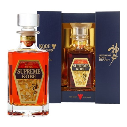 神戸ブランデー 15年熟成 45度 750ml SUPREME（スプリーム） KOBE BRANDY 純国産ブランデー 神戸産ブドウ100％ 神戸ワイナリー 長S
