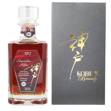 神戸ブランデー Y'sカスク レッドワインカスクフィニッシュ 750ml 58度 KOBE BRANDY 18年熟成 神戸ワイナリー 純国産ブランデー 神戸産ブドウ100% 国産 長S