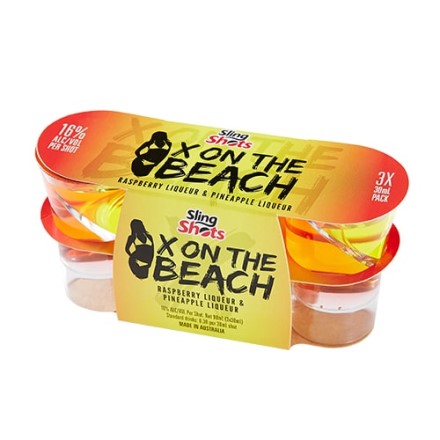 スリングショット エックスオンザビーチ ラズベリーリキュール & パイナップルリキュール 30ml×3本入 24パック 72本 長S
