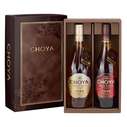 ザ チョーヤ ギフトエディション 720ml×2本セット The CHOYA 三年 一年熟成 梅酒 SINGLE YEAR ＆ AGED3YEARS 贈り物 贈答 母の日 プレゼント 八幡