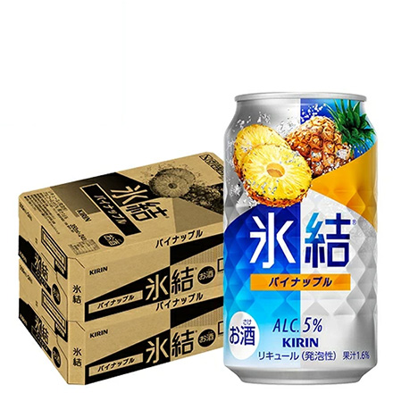 キリン 氷結 パイナップル 350ml缶×2ケース（48缶） 長S