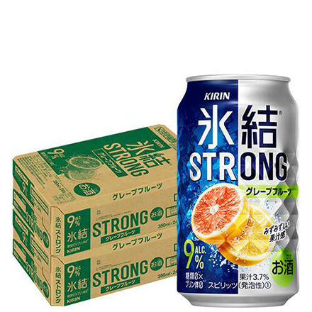 キリン 氷結 ストロング グレープフルーツ 350ml缶×2ケース（48本） 長S