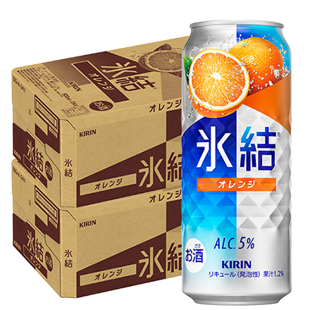 キリン 氷結 オレンジ 500ml缶×48本 (24本×2ケース) チューハイ サワー みかん 缶チューハイ KIRIN