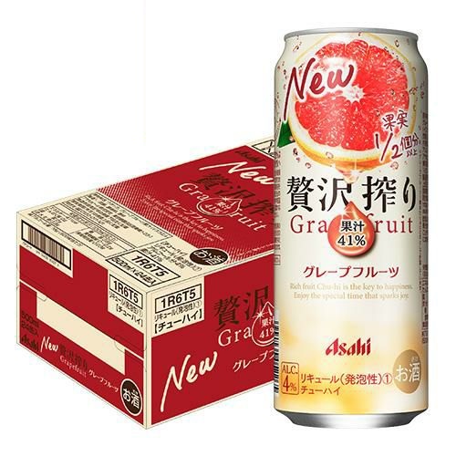 アサヒ 贅沢搾り グレープフルーツ 1ケース(500ml×24本)