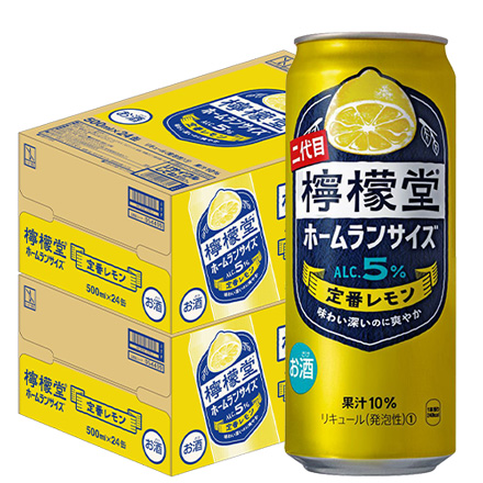 こだわりレモンサワー専門店 檸檬堂 定番レモン ホームラン サイズ 500ml缶×48本 (24本×2ケース) Coca-CoLa コカコーラ チューハイ サワー レモン レモンサワー缶 レモンサワー