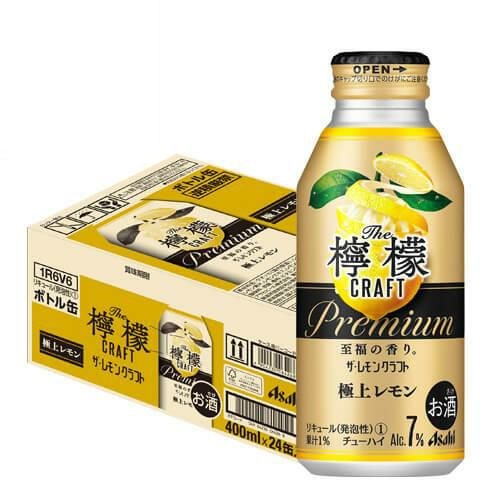 アサヒ ザ レモンクラフト 極上レモン 400ml×24本 1ケース プレミアム チューハイ レモンサワー缶 24缶 長S