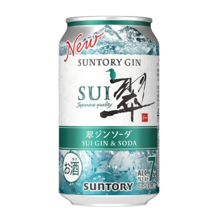 サントリー 翠 スイ ジンソーダ缶 350ml缶×24本 1ケース