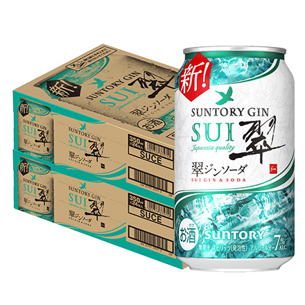 サントリー 翠 スイ ジンソーダ缶 350ml缶×48本 (24本×2ケース)