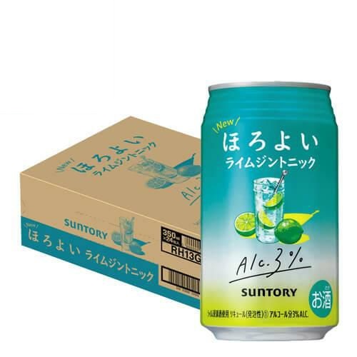 サントリー ほろよい ライムジントニック 350ml缶 24本 1ケース チューハイ サワー 缶チューハイ ライム ジントニック 長S