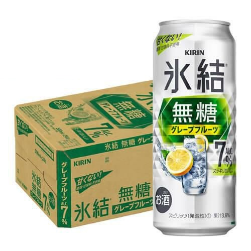 キリン 氷結 無糖 グレープフルーツ 7％ 500ml缶×24本 1ケース チューハイ サワー 無糖グレープフルーツ グレフル 缶チューハイ KIRIN 長S