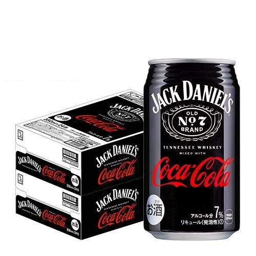 ジャック ダニエル コカ・コーラ 7％ 350ml缶×48本 (24本×2ケース) ハイボール チューハイ サワー コカコーラ ウイスキー バーボン テネシー ジャックコーク 長S