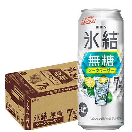 キリン 氷結 無糖 シークワーサー 7% 500ml缶×24本 長S