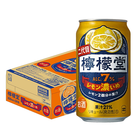こだわりレモンサワー 檸檬堂 レモン濃いめ 350ml缶×24本