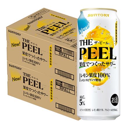 サントリー THE PEEL ザ ピール レモン 500ml×48本 2ケース チューハイ サワー 長S