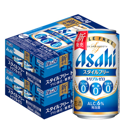 発泡酒 アサヒ スタイルフリー トリプルゼロ 350ml×48本