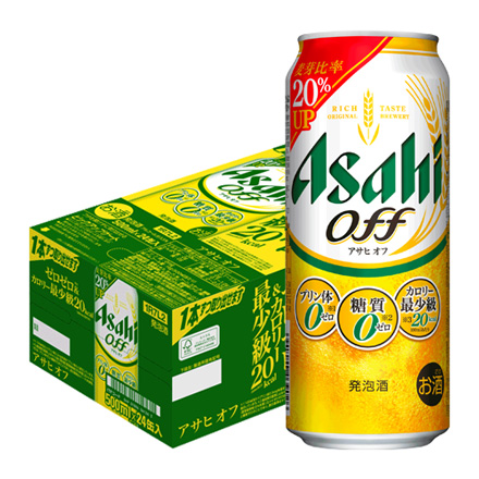 新 アサヒ オフ プリン体ゼロ・糖質ゼロ 500ml×24本