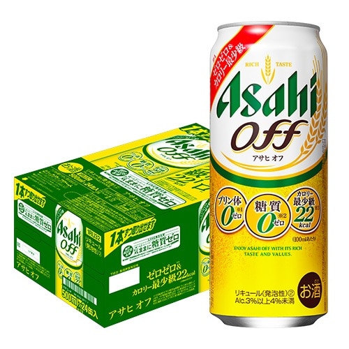 アサヒ オフ プリン体ゼロ 糖質ゼロ 500ml×24本 長S