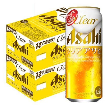 アサヒ クリアアサヒ 500ml×48本 第３の生 ビールテイスト 500缶 2ケース販売 製造2025年10月 長S