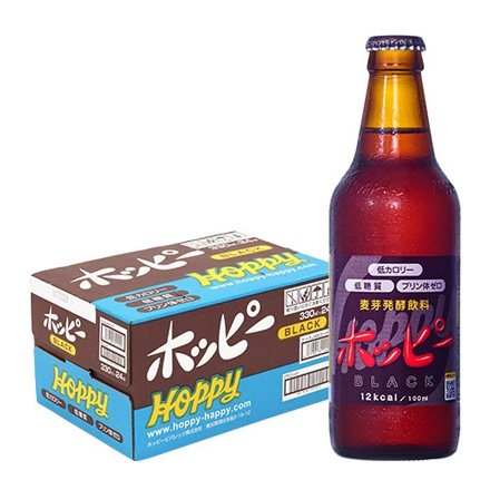 ホッピーブラック 330ml瓶×24本 1ケース ホッピー ビバレッジ ビアテイスト 長S