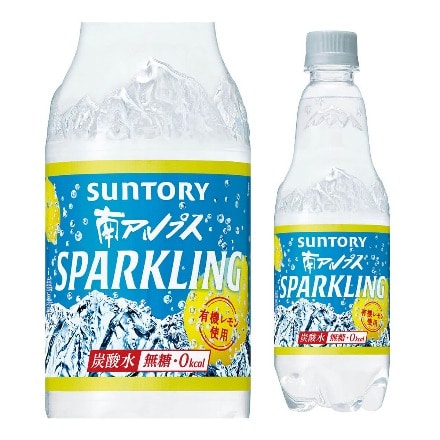 サントリー 南アルプスの天然水 スパークリング レモン 500ml 24本 タンサン 檸檬 長S
