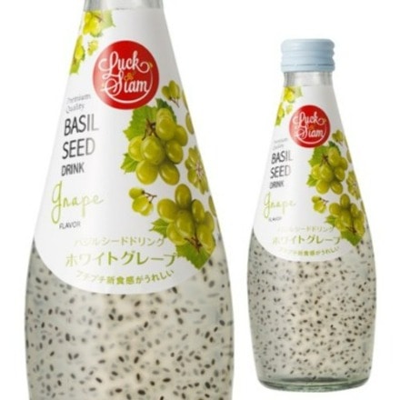 ラックサヤーム　バジルシードドリンク ホワイトグレープ 290ml×12本 長S