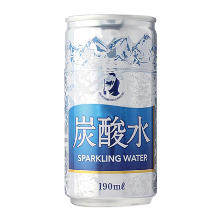PRO 炭酸水 190ml缶×30本 1ケース ソーダ 長S