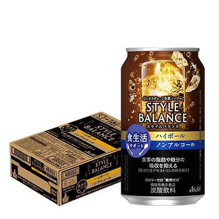 アサヒ スタイルバランス 香り華やぐ ハイボールテイスト 350ml缶×24本 ノンアル ハイボール