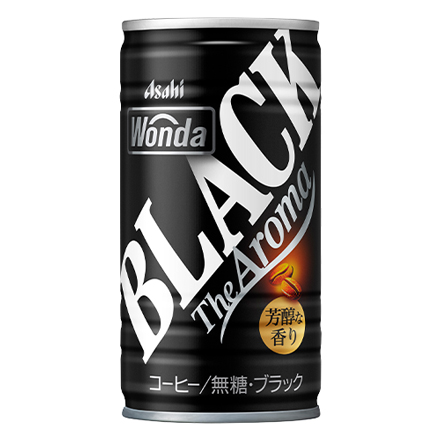 ワンダ ブラック ザ アロマ 185g×30缶 アサヒ WONDA 缶コーヒー 珈琲 無糖 ブラック GLY