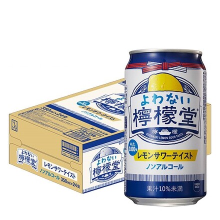 コカ･コーラ よわない 檸檬堂 ノンアルコール ノンアル チューハイ こだわりレモンサワー ( 350ml×24本 ) 1ケース YF