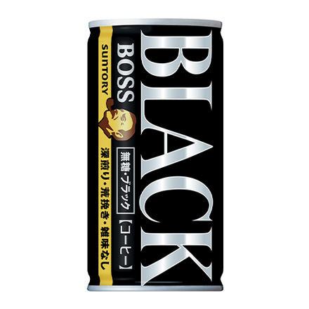 缶コーヒー ボス BOSS 無糖ブラック 185g×30本 1ケース GLY