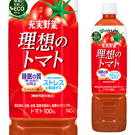 伊藤園 充実野菜 理想のトマト PET 740g x15本 1ケース RSL