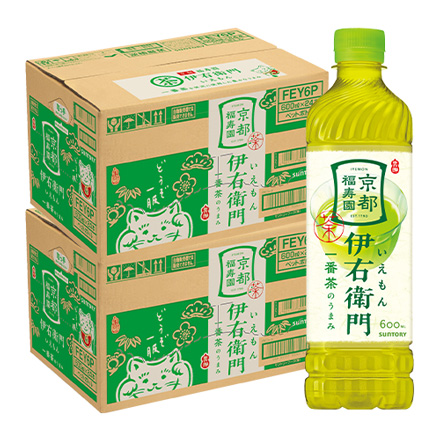 サントリー 京都 福寿園 伊右衛門 600ml 48本 緑茶
