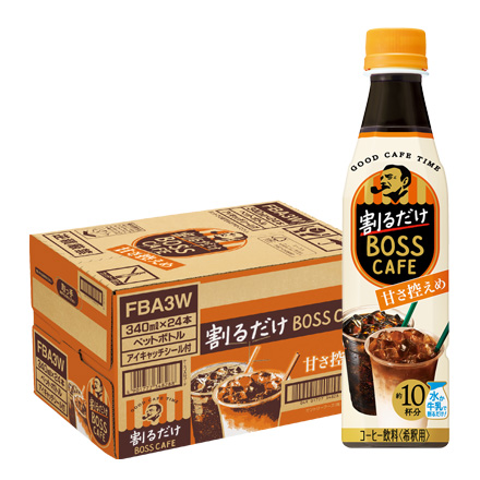 サントリー 割るだけ BOSS CAFE 甘さ控えめ 340ml 24本 RSL