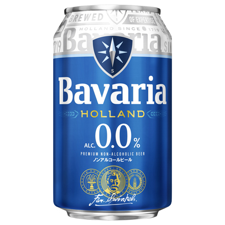 ババリア 0.0% 330ml缶×24本 ケース Bavaria ノンアル ノンアルコールビール ピルスナー オランダ スウィンケルズ 海外ビール 輸入ビール 長S